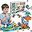 Dinosaur Marble Run Building for Kids: 3 4 5 6 7 8 Years Old Dinosaur Building Blocks Set Compatible with Major Brands - STEM Toy for Preschool Home for Boys Girls