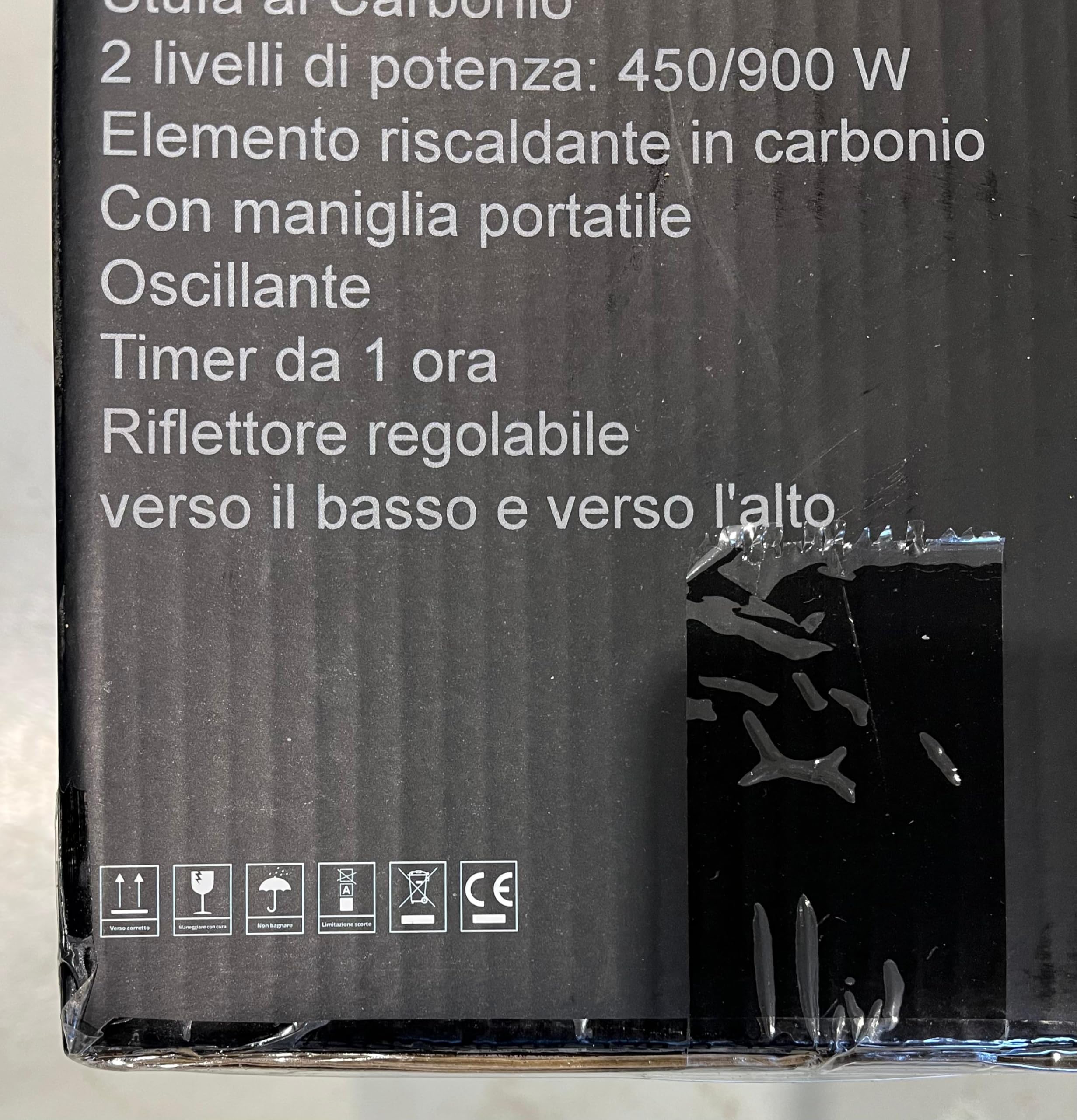 White - estufa de carbono con poste extensible de alta eficiencia energética y estructura de parábola de alto calor con filamento de carbono y base sólida (Au sol)