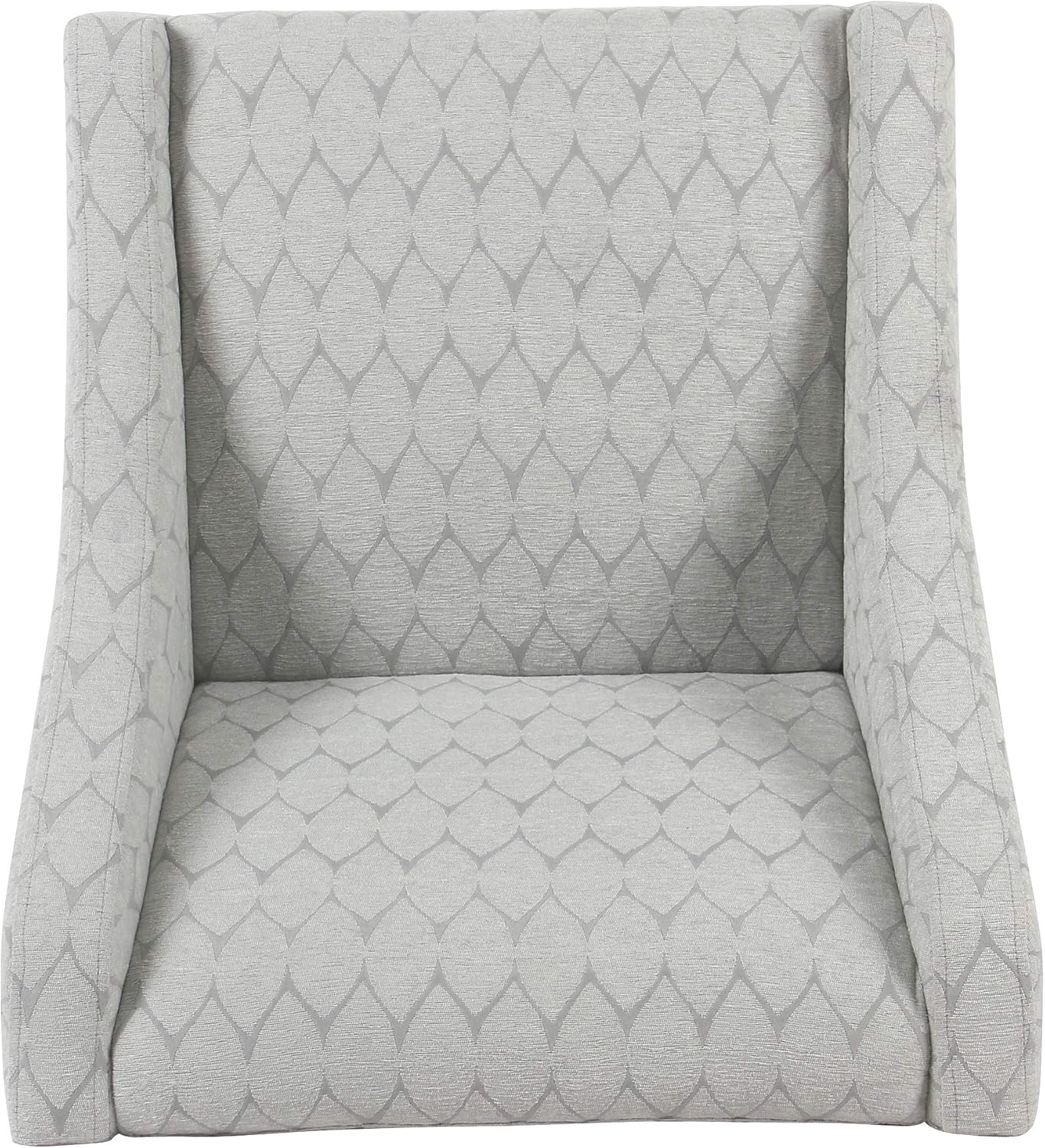 HomePop Modern Swoop Arm Accent Chair, Gray Leaf : Home & Kitchen