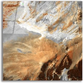 Epic Art 'Earth as Art: Algerian Sahara,' Acrylic Glass Wall Art, 12"x12"