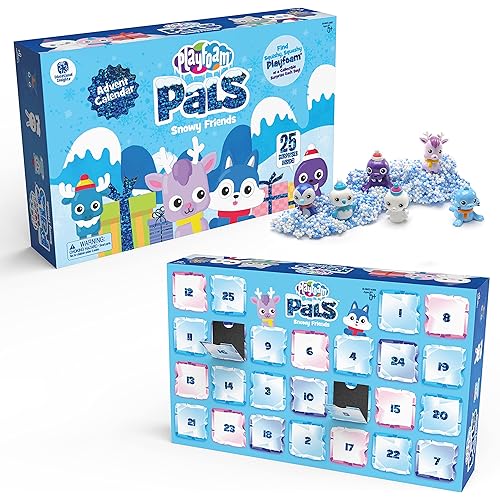Educational Insights Playfoam Snowy Friends Party 25-Day Preschool Advent Calendar 2023, Fidget Sensory Toy, Ages 3+, Amazon Exclusive