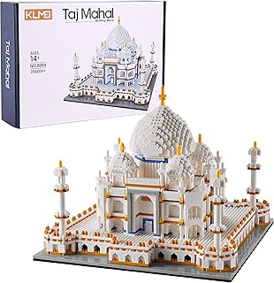 Architecture Collection Taj Mahal Building Set, Model Kit and Gift for Kids and Adults, Micro Mini Block 3950 Pieces (with Color Package Box)