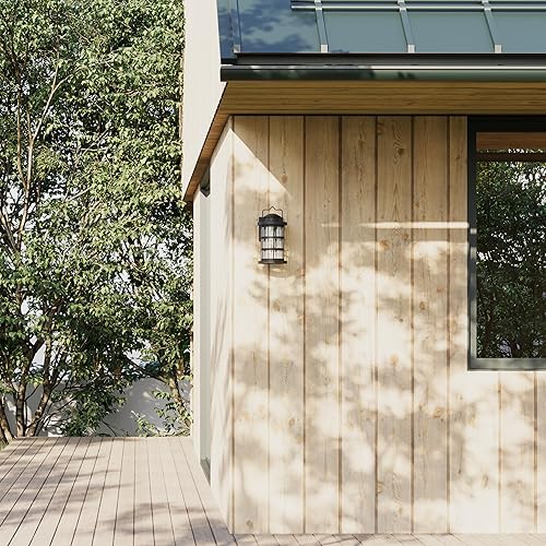 Miniatura 9 de Inlight IN-0604-1-BK - Farol artesano de cristal sembrado de 12 1/2 pulgadas de alto con acabado negro (juego de 2), bombilla no incluida,