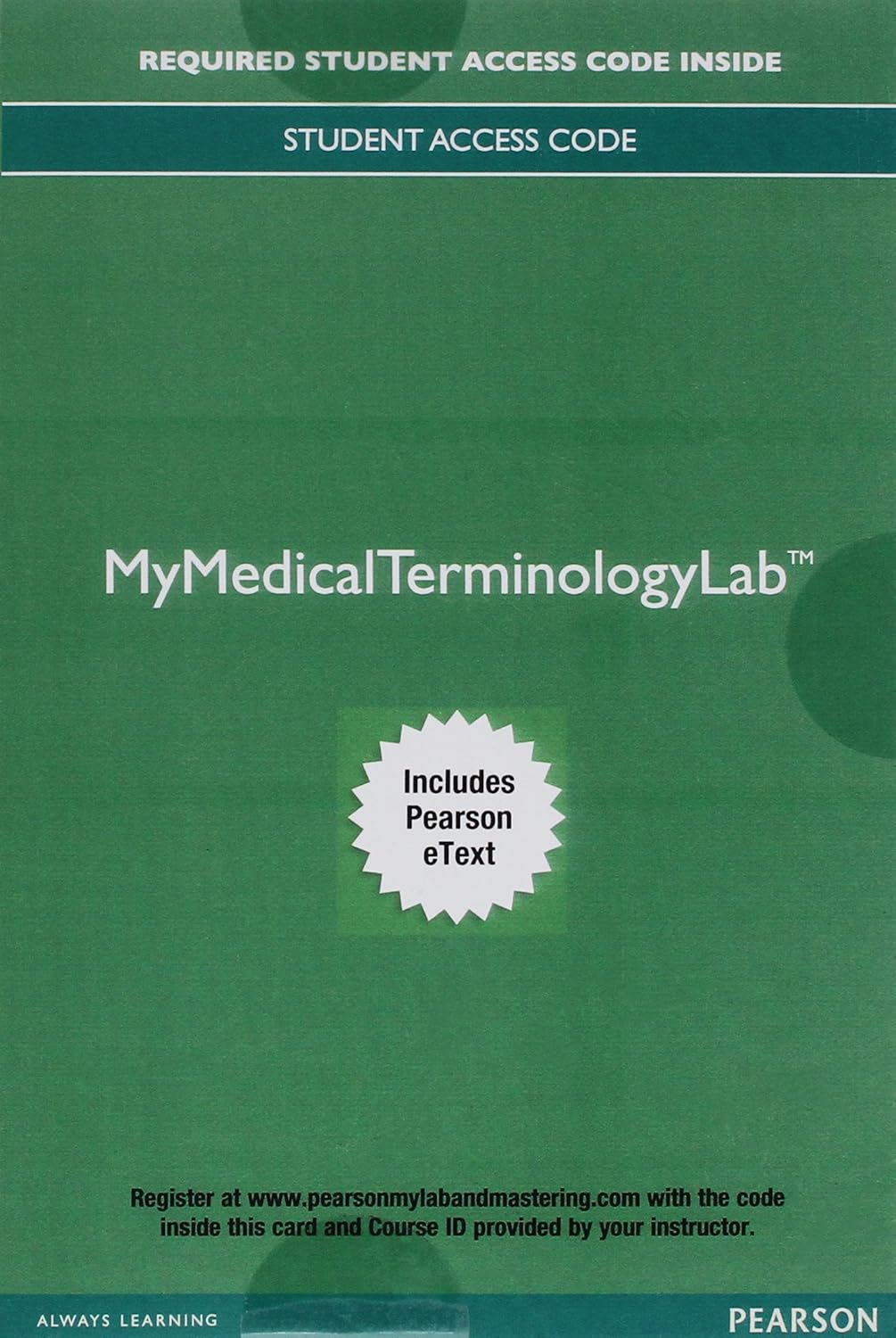 Medical Language Immerse Yourself MyLab Medical Terminology with