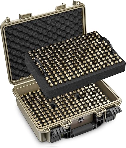 Miniatura 8 de Kinghardcase 350 Round Bullet Locking Storage Case - Travel SafeMil SpecWaterproof Ammo Box - for 9x19mm Parabellum9mm Luger,.40 S&W, 380ACP, 38