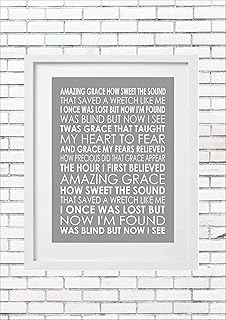 AMAZING GRACE - JOHN NEWTON Inspiring Quote Art Unframed Print Poster Canvas Framed Frame A4 A3 A2 A1