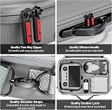 STARTRC Carrying Case for DJI Mini 4 Pro Accessories, Portable Travel Bag for DJI Mini 4 Pro Fly More Combo - Drone Shoulder Bag, Gray, Suitcase Set - 4