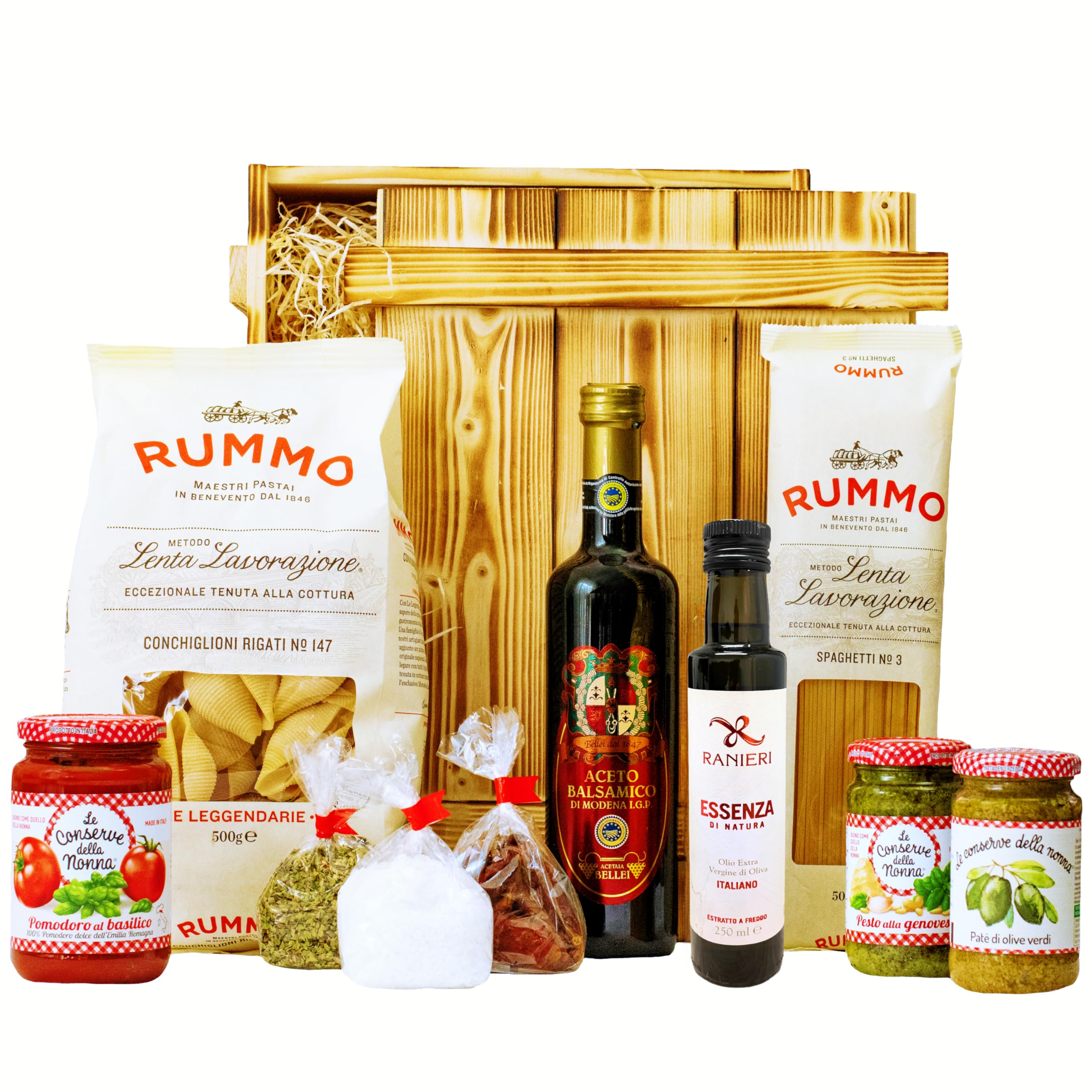Italienisches Geschenkset „Pisa“ | Großer Geschenkkorb mit Pasta, Olivenöl & vielen Spezialitäten aus Italien | Präsentkorb für Frauen & Männer als Weihnachten, Dankeschön