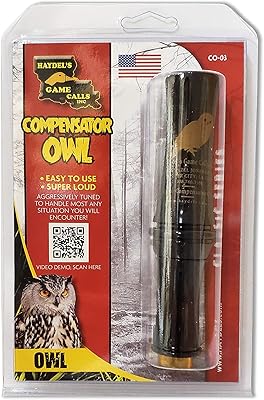 Haydel's Game Calls Inc. CO-03 Compensator Owl Call, Turkey Locator Call