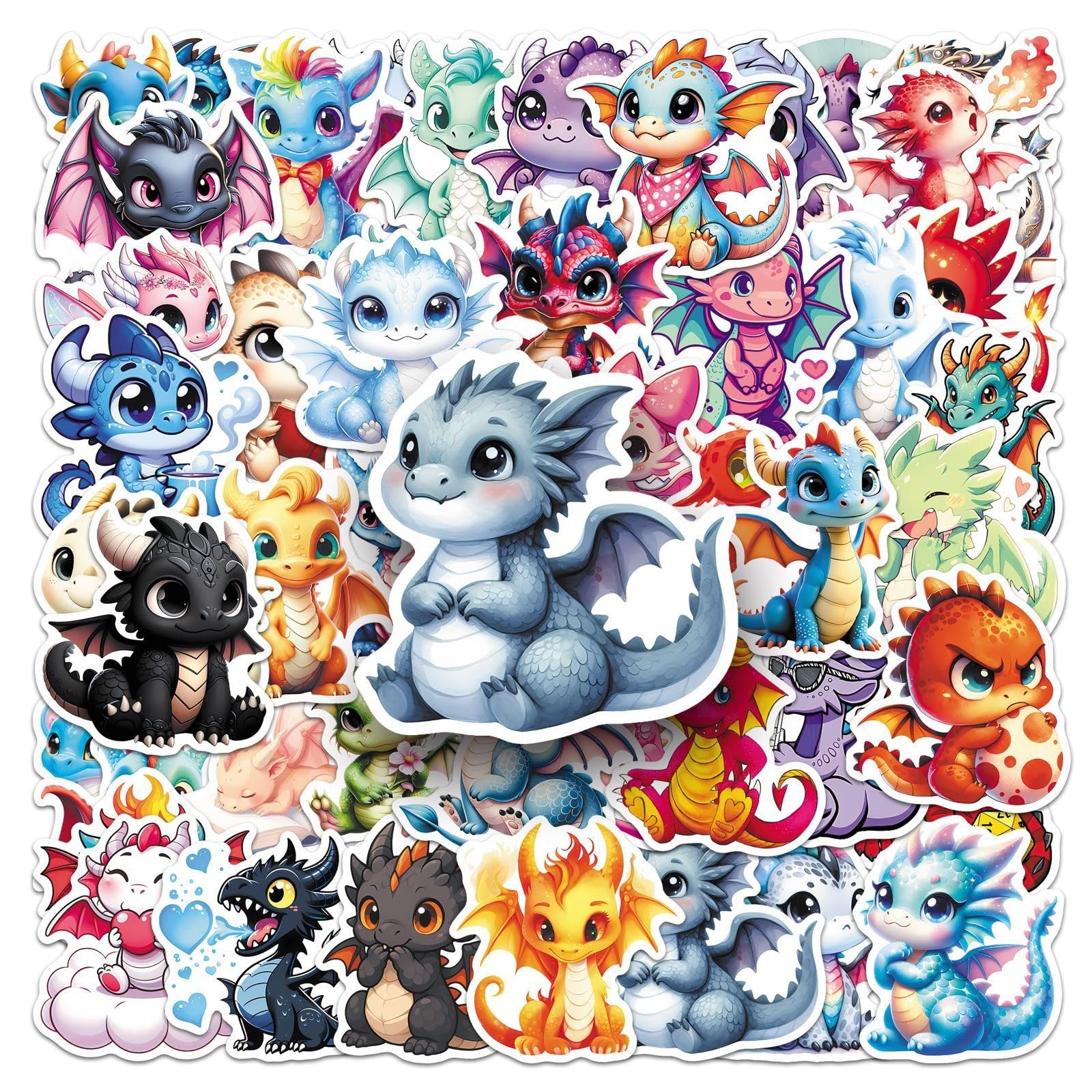 FGLFPXI 30/50PCS Stickers Waterproof Decorative Stickers for Phone Computer Luggage Guitar Notebook