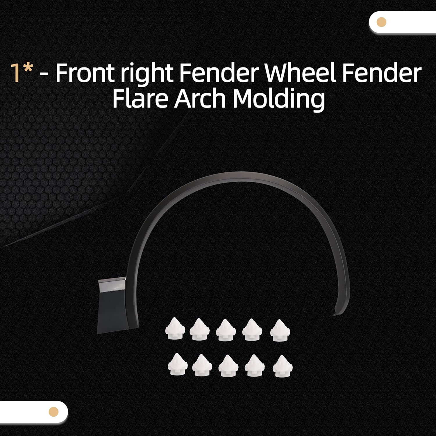 Front right Fender Wheel Molding trim Arch Flare Compatible with VW TOUAREG 11-14#7P6853718C, 7P6853718