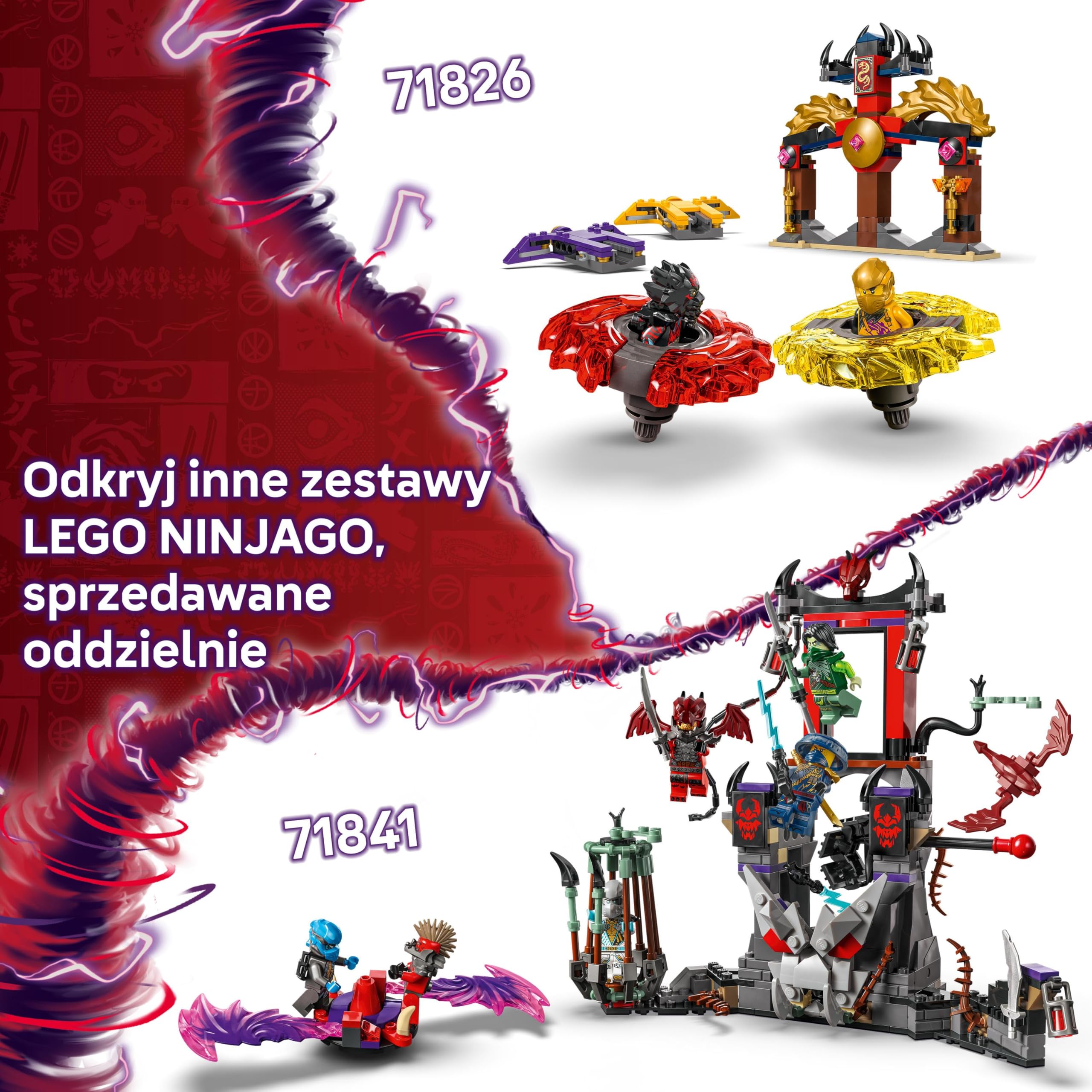 LEGO NINJAGO Samochód wyścigowy Lloyda z napędem typu pull-back, Model Wyścigówki Ninja, Zabawka Konstrukcyjna dla Dziecka z Dwiema Minifigurkami, Prezent dla 7-latka, dla Chłopca i Dziewczynki 71828