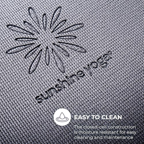 Miniatura 4 de Sunshine Yoga Voyage - Tapete de yoga, paquete de 10, 72 x 24 pulgadas, esterillas de yoga profesionales para estudio y gimnasio, 0.197 in de