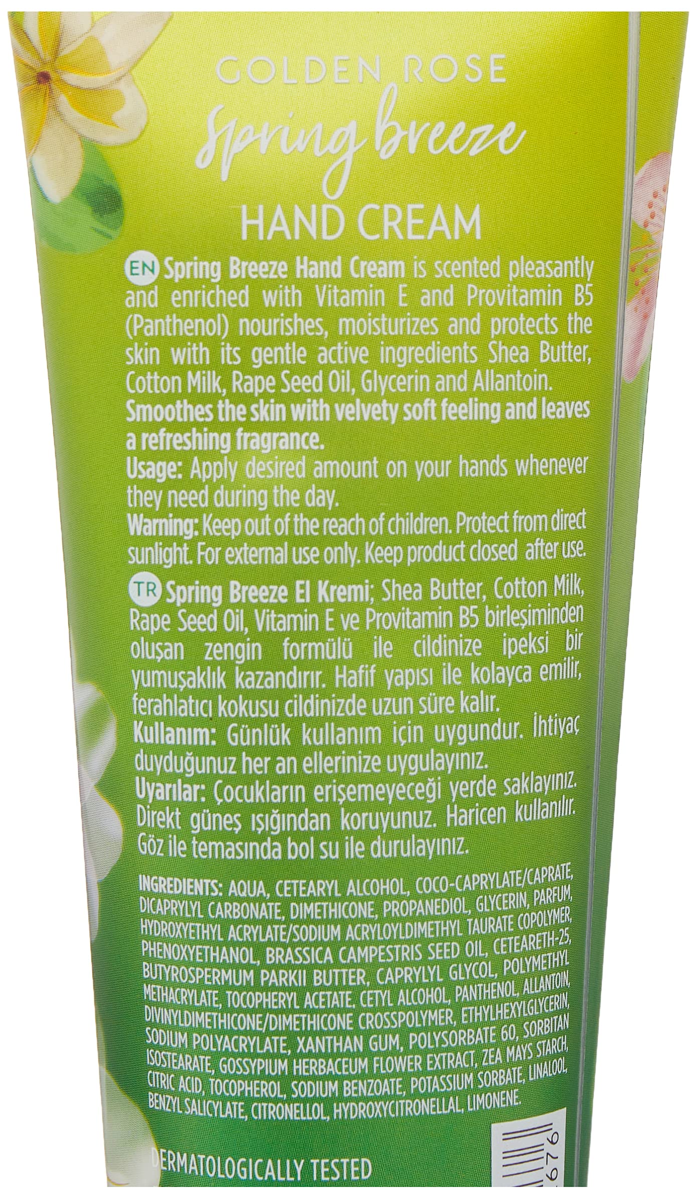 Golden Rose Hand Cream El Kremi (No: Spring Breeze, 50 ml)