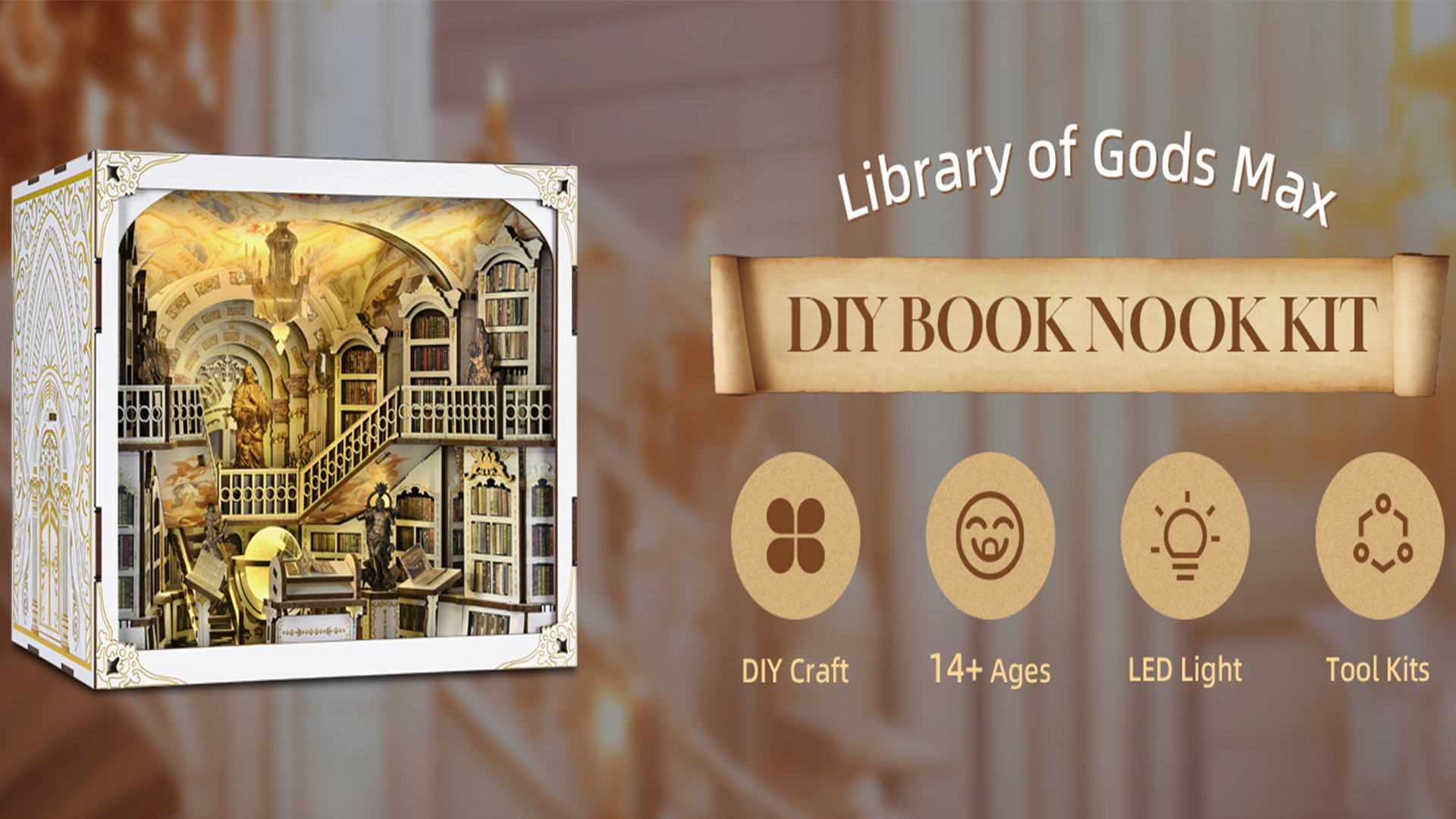 Amazon.com: 𝐂𝐂𝐂𝐃𝐅 DIY Book Nook Kit, DIY Miniature Dollhouse