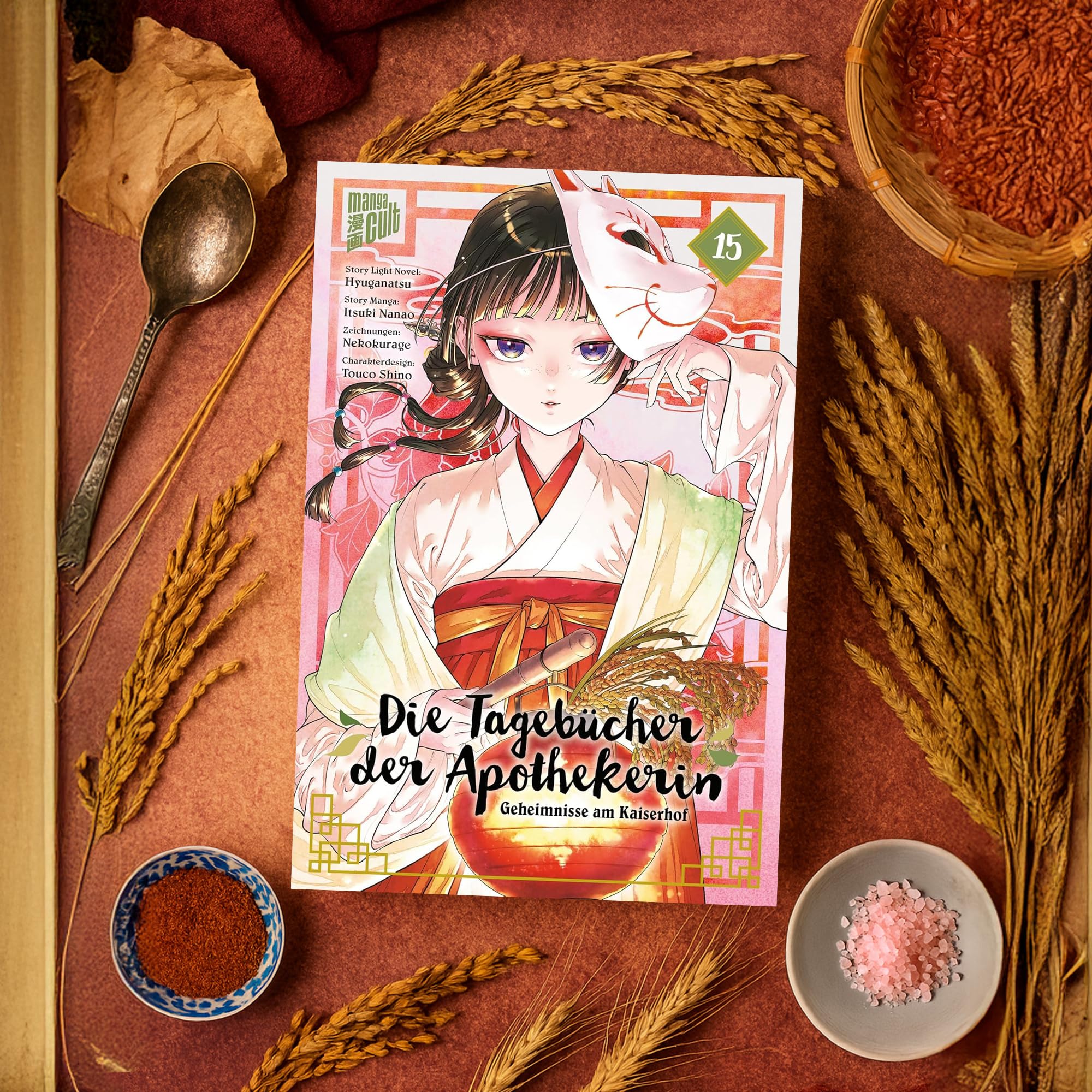 Die Tagebücher der Apothekerin Band 11-15 Bücherset – Natsu Hyuuga, Itsuki Nanao & Touco Shino – Maomao's Geschichten vom Kaiserhof – Romanreihe inkl. exklusivem Lesezeichen – Manga Light Novel