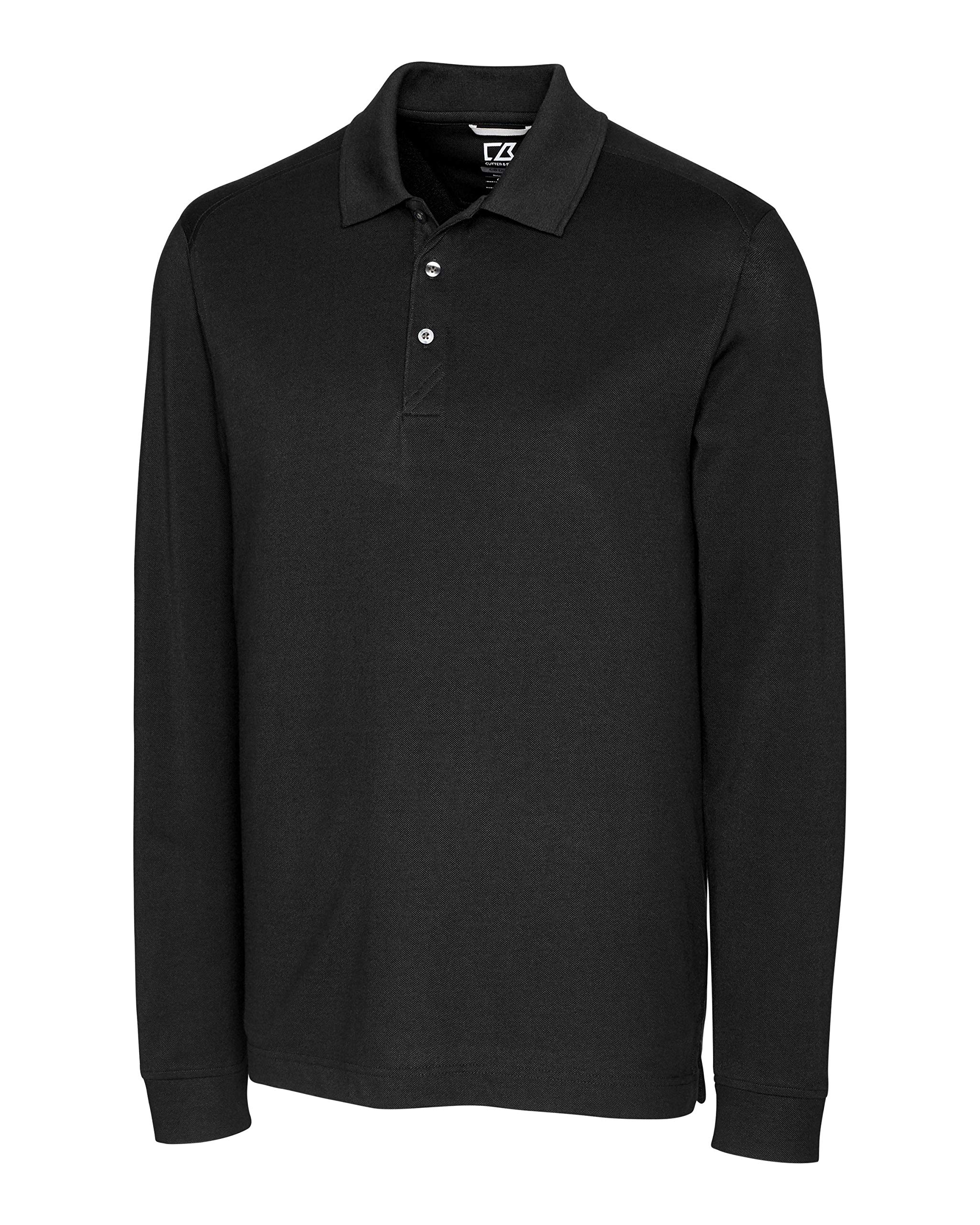 Cutter & Buck Mens 35+UPF, Long Sleeve Advantage Polo Shirt