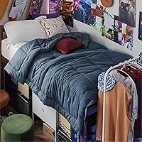 Vista 2 de Bedsure Paquete de relleno de edredón individual XL, sábanas individuales XL, color azul marino