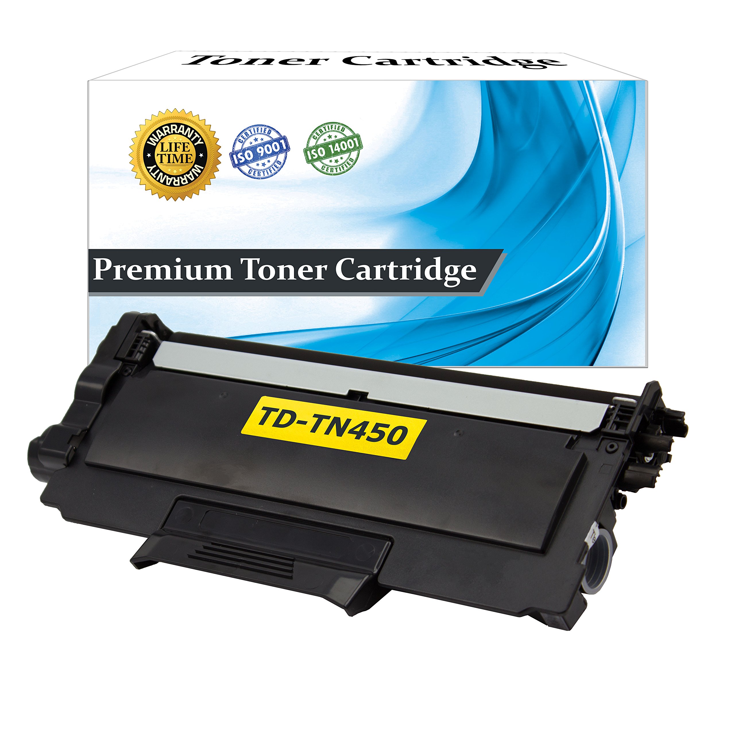 Top Dog Compatible Replacement for Brother TN450 Toner Cartridge, Brother TN420 High Yield Toner Cartridge Black (2,600 Page Yield) for use with Brother HL-2220 Brother HL-2230 Brother HL-2240 Brother HL-2240D Brother HL-2270DW Brother HL-2275DW Brother HL-2280DW Brother MFC-7240 Brother MFC-7360N Brother MFC-7365DN Brother MFC-7460DN Brother MFC-7860DW Brother DCP-7060D Brother DCP-7065DN Brother IntelliFax-2840 Brother IntelliFAX-2940 Printers