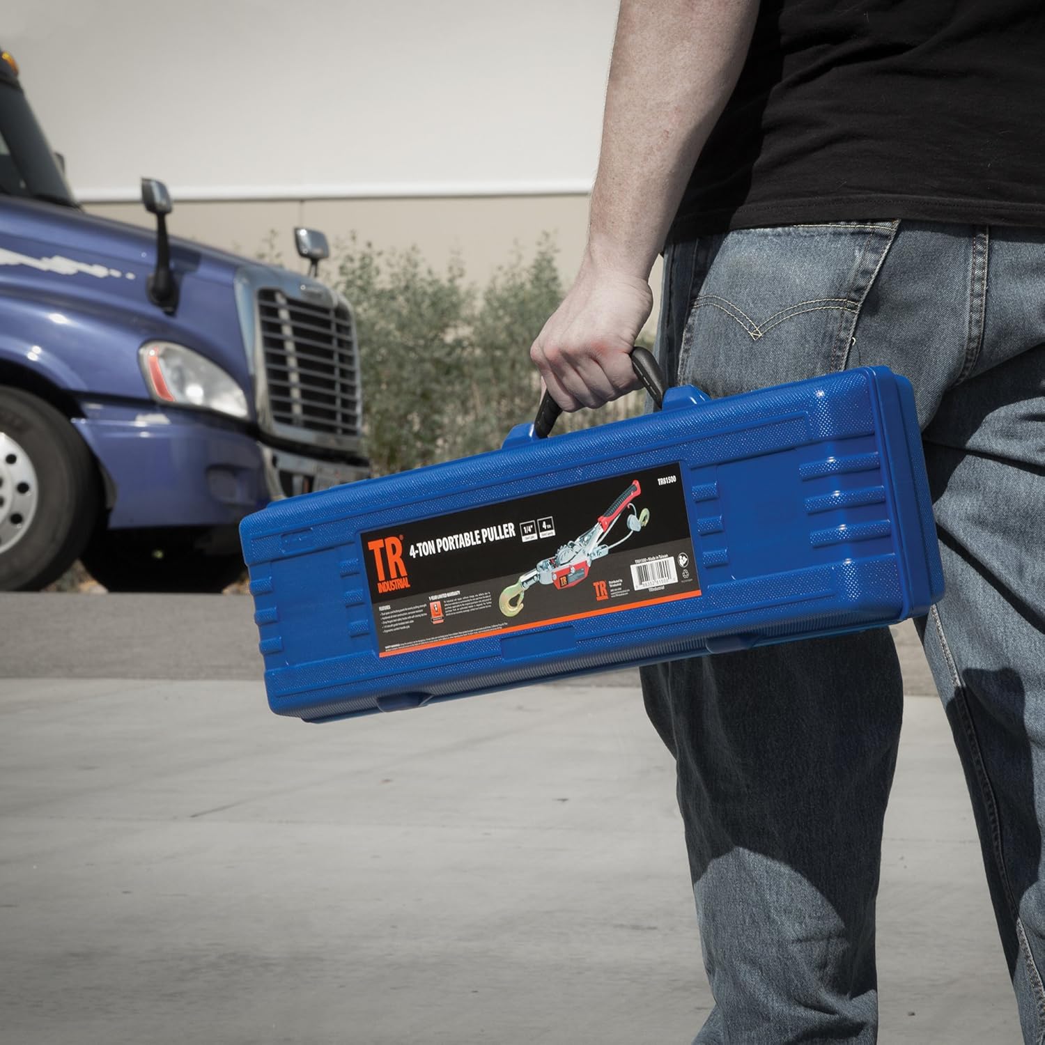 TR Industrial Portable 4-Ton Dual Gear Power Puller