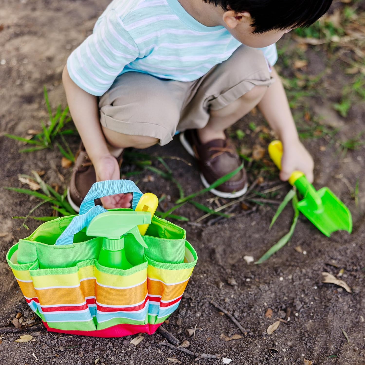 Melissa & Doug Sunny Patch Giddy Buggy Toy Gardening Tote Set with Tools