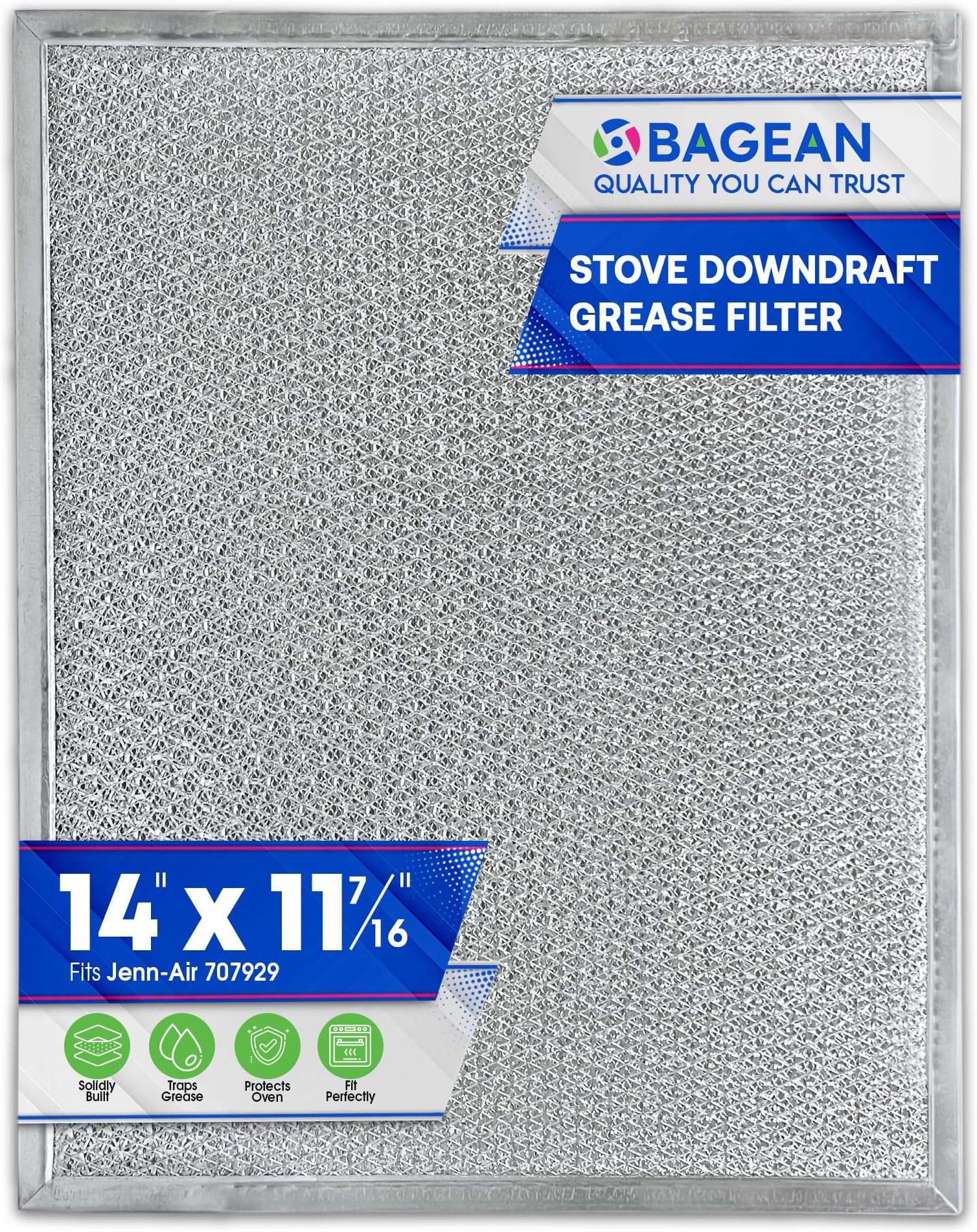 Hokeep 2 Pack Downdraft Grease Filter for JennAir & Mayteg Part AP4089729