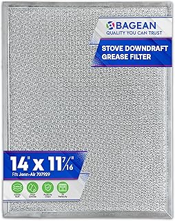 Bagean Downdraft Stovetop Filter Replacement 14” x 11.4” 707929 Compatible with Jenn Air Filter Downdraft - Grease Cooktop Screen Fits Jenair Stove Filters - Blocks Grease & Protecting the Oven (1-Pk)