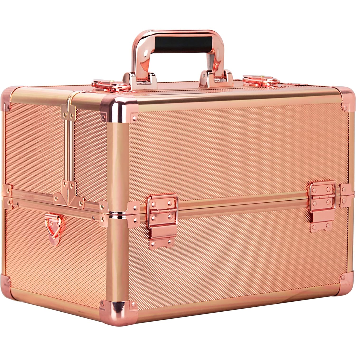 Ver Beauty 3 Easy Slide Extendable Trays Professional Cosmetic Makeup Train Case Organizer Travel Dividers - Vk003, Rose Gold Dot (VK003-75) : Everything Else