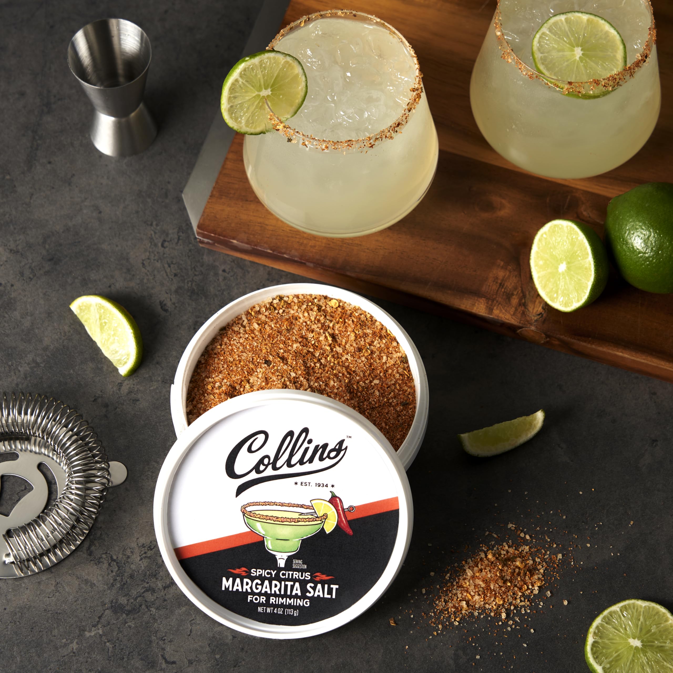 Amazon.com: Collins Spicy Citrus Rimming Salt, Perfect Spicy Salt