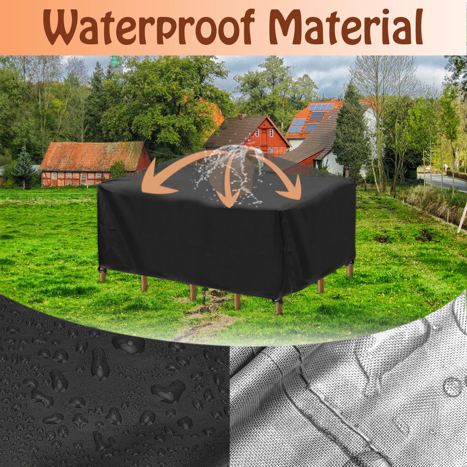 Funda De Sofá Para Exteriores Impermeable De Tela Oxford 600 | Meses Sin Interés