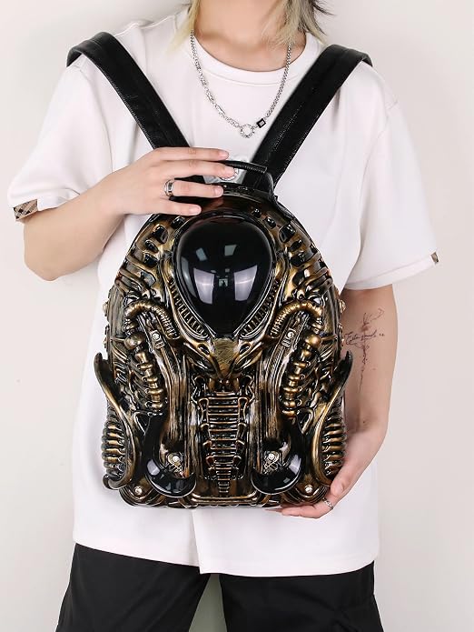 Amazon.com: 3D Xenomorph Shaped Backpack,Back Packs Steam Punk for