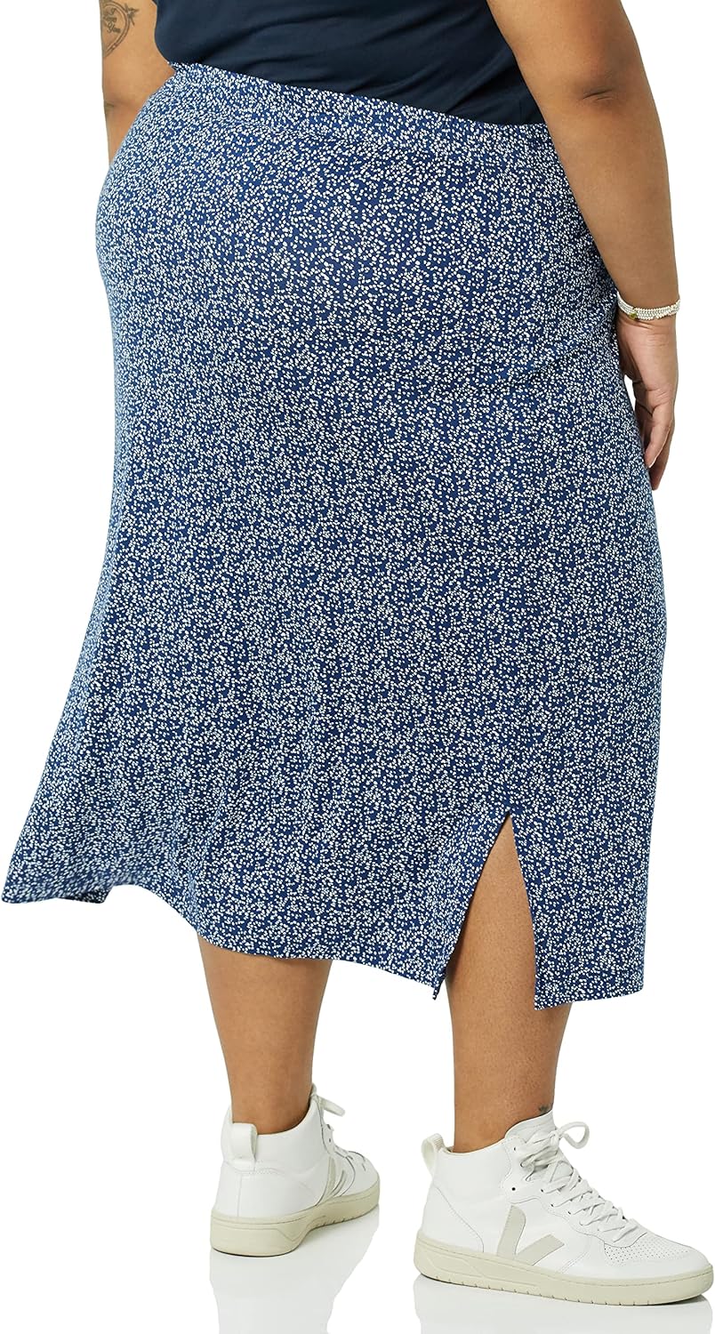 Amazon Essentials Women's Pull-On Knit Midi Skirt (Available in Plus Size) - Image 2