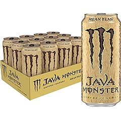 Monster Energy Java Monster Mean Bean, Coffee + Energy Drink, 15 Ounce (Pack of 12)