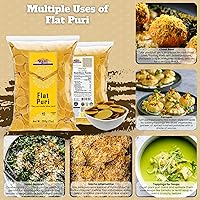 Vista 5 de Rani Pani Puri - Monedas de 7 onzas (7.05 oz) 80-85 monedas ~ Monedas de trigo y sémola sin cocer, aptas para microondas, totalmente naturales