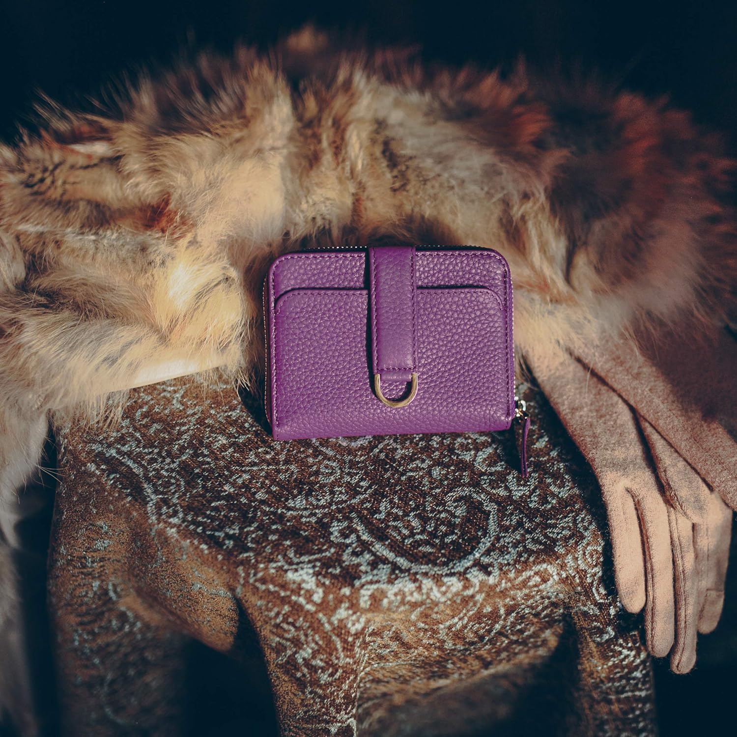 Vaultskin Small Wallet for Women, Leather Card Holder with RFID Blocking with Zipper Coin Pocket, Cash Pocket - Minimalist Wallet Women Slim Design for Everyday Use (Belgravia) - Image 2