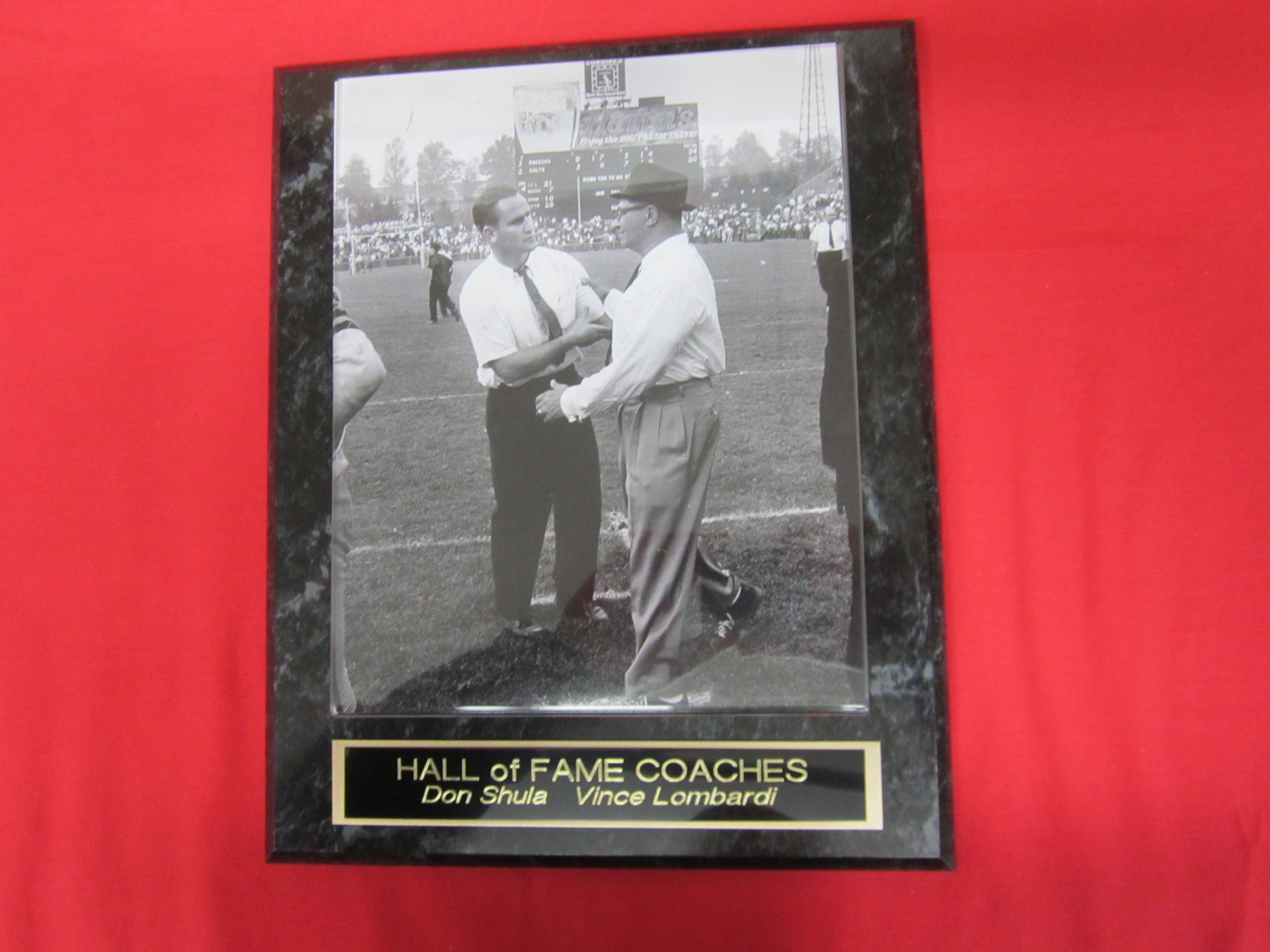 Don Shula Vince Lombardi Collector Plaque w/8x10 Photo