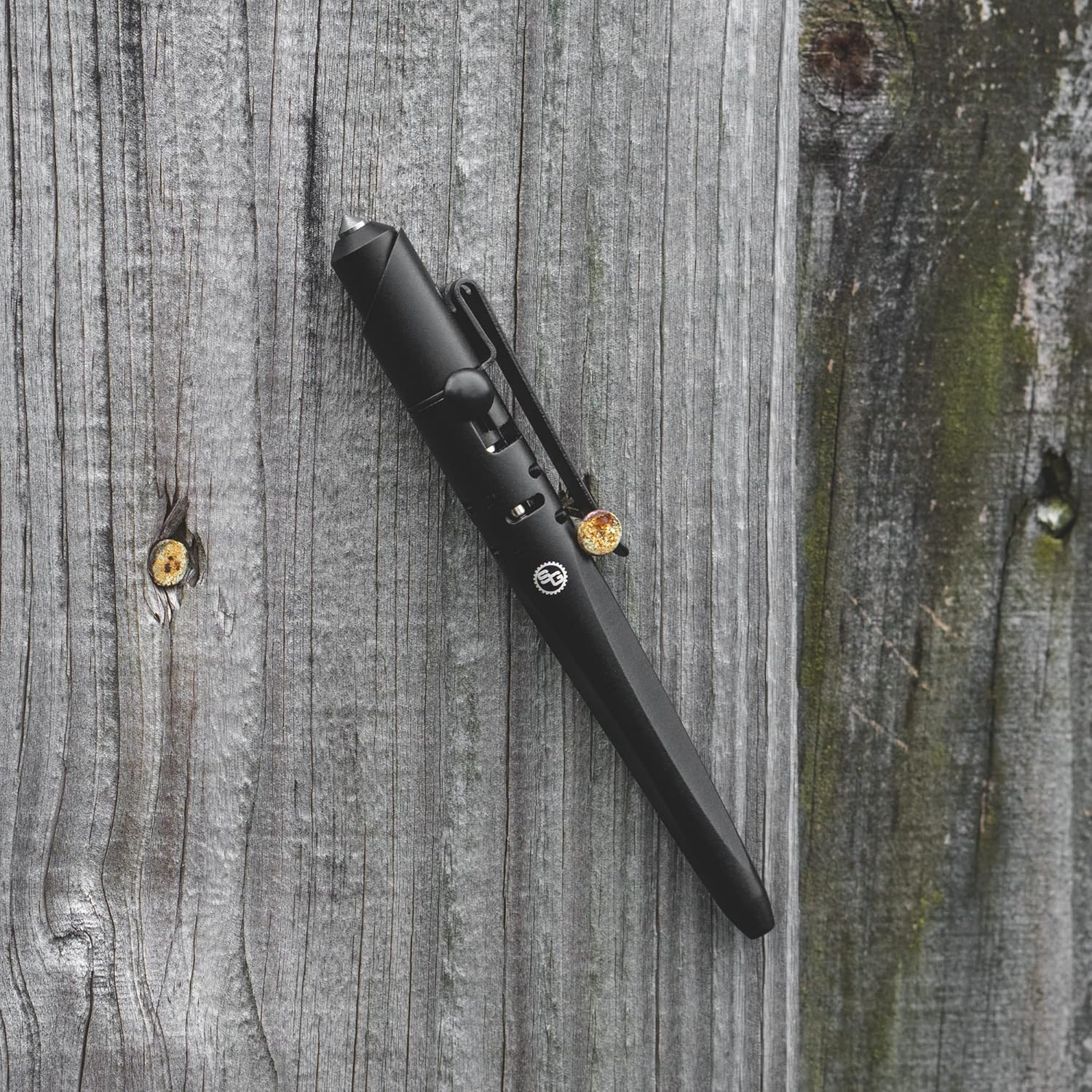StatGear Skrawl Bolt Action EDC Tactical Pen w/Carbide Window Breaker