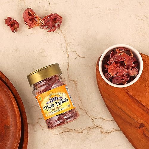 Miniatura 2 de Rani Mace Whole (Javathri), Spice - Tarro PET de 1.75 onzas (1.76oz)  Todo natural, vegano, apto para gluten, sin OMG, origen indio