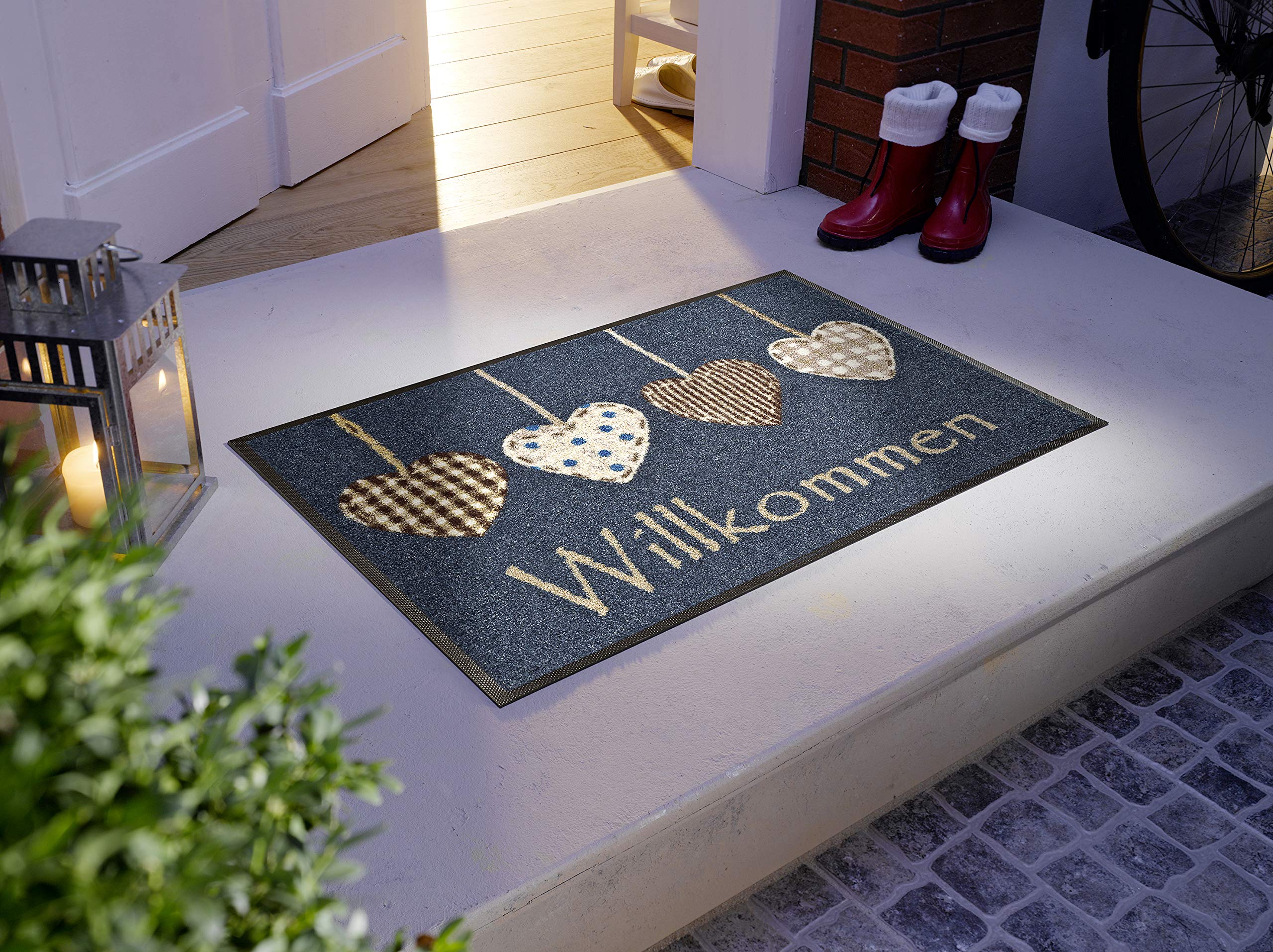 wash dry Door Mat, Madhana, 75 x 190 cm, Indoor and Outdoor, Washable
