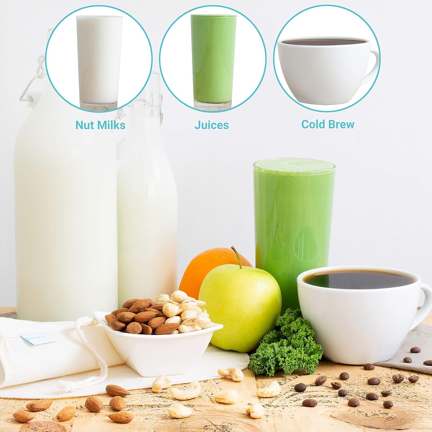 best fabric for nut milk bolsa