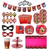 Miraculous Ladybug Party in a Box Birthday Decoration 126pc Kids Party Kit / Supply Kit