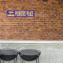 Rico Industries NCAA Wisconsin-Stevens Point Pointers Plastic 4 x 16 Street Sign