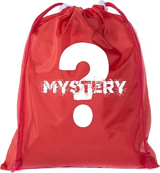 Mato & Hash Mystery Gift Bags, Mini Blind Bag Party Favors, Surprise Drawstring Goody Bags - 6PK Red CA2655Mystery S5