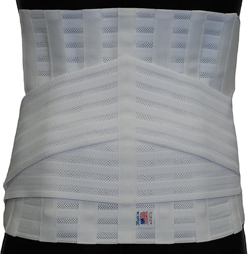 Miniatura 2 de ITA-MED Soporte extra fuerte mejorado para la parte inferior de la espalda (12 pulgadas de ancho) XL blanco