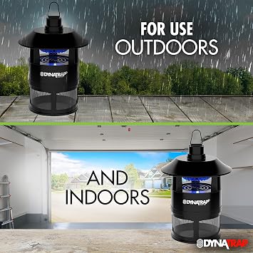 DynaTrap DT160-TUNSR 1/4 Acre Mosquito Trap & Flying Insect Trap Kills Mosquitoes, Flies, Gnats, Wasps, Other Flying Insects Mosquito Zapper & Bug Zapper Outdoor Alternative Tungsten