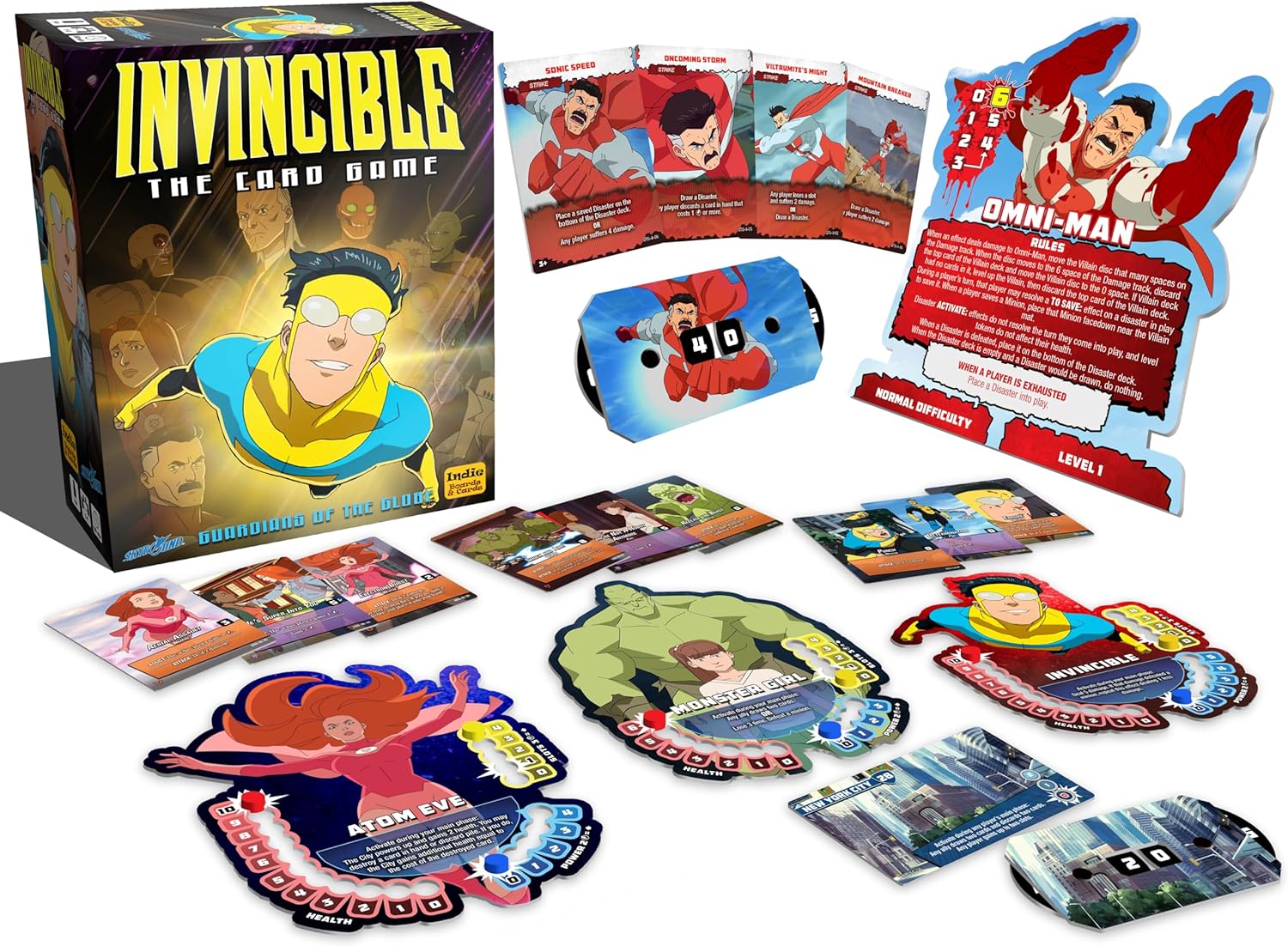 Invincible: The Card Game – Guardians of The Globe | Official Skybound Tabletop Superhero Deck-Building Game | Ages 14+ | 2–4 Players