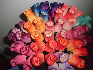 Wooden Roses One Dozen Assorted