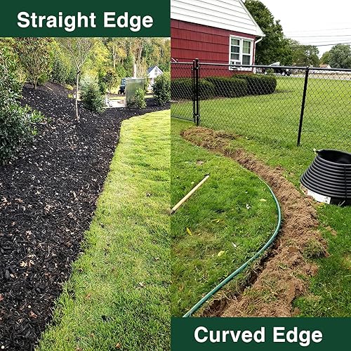 Miniatura 4 de Edger - Herramienta de césped manual, mango largo de 40 a 48 pulgadas, borde de sierra de mano de acero, acera, paisaje, césped, hierba, media luna,