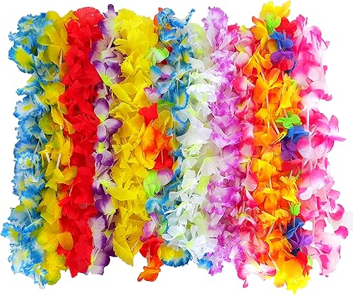Dondor Collar de Leis tropicales de las empresas, Leis hawaiano de la flor de Luau