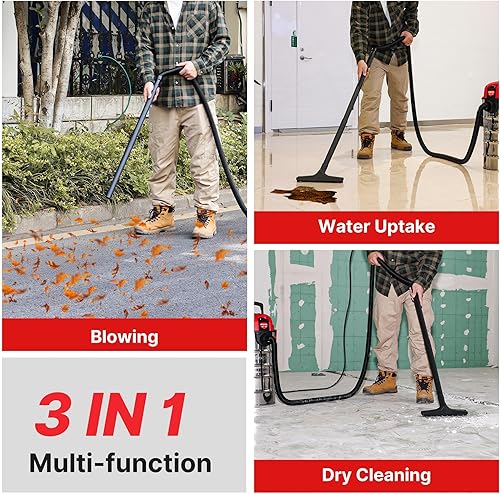 Miniatura 4 de Shop-Vac Aspiradora húmeda y seca de 6 galones, 4.0 de pico de HP, compacta para montaje en pared, con manguera extra larga de 20 pies y accesorios,